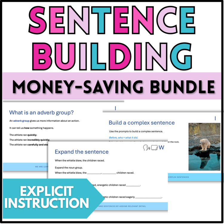 Sentence Building lesson bundle — view on TPT